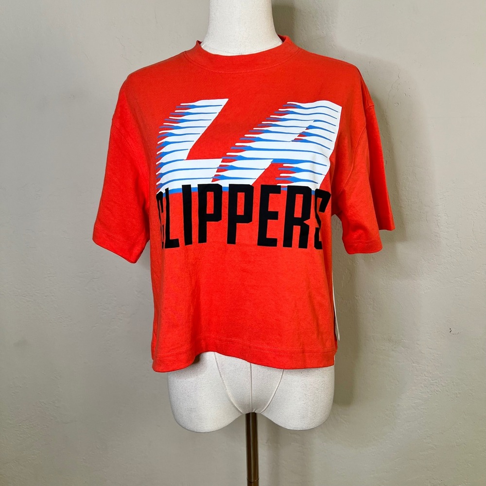 LA Clippers 47 Brand T-Shirt NBA City Edition Womens Size Small Orange New